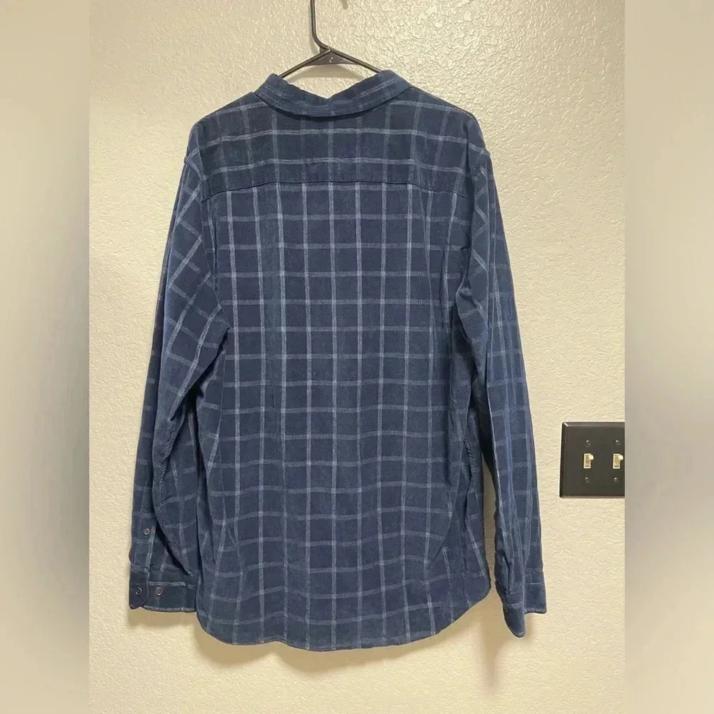 NWT Banana Republic Men’s Slim Fit Long Sleeve Blue Plaid Button Down XL